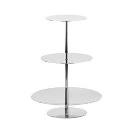 Abert Soporte Buffet 3 Pisos Pastry Medidas Bandejas 12, 16 y 22 cm Altura 30 cm