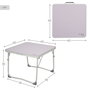 Aktive Mesa de camping plegable pequeña antivuelco malva