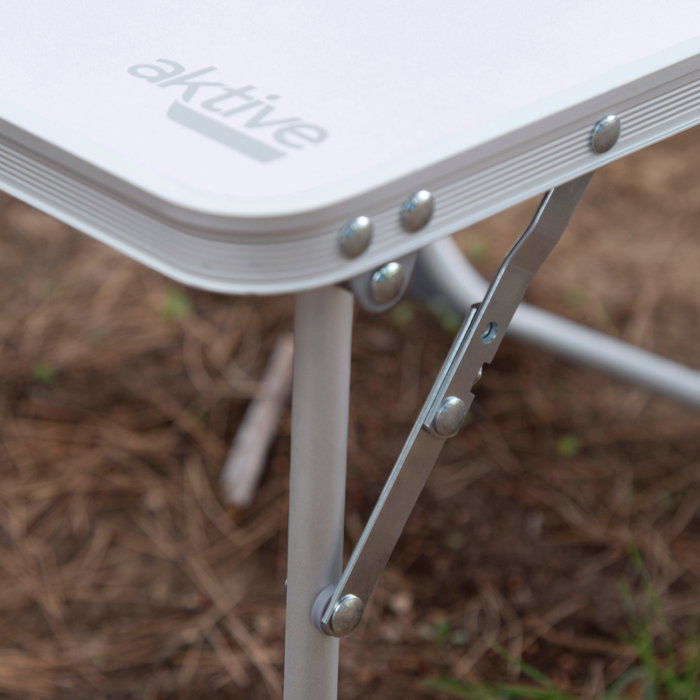 Aktive Mesa de camping plegable pequeña antivuelco malva Aktive Mesa de camping plegable pequeña antivuelco malva