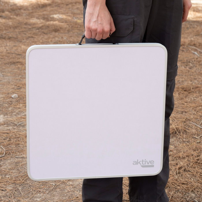 Aktive Mesa de camping plegable pequeña antivuelco malva Aktive Mesa de camping plegable pequeña antivuelco malva