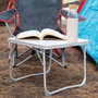 Aktive Mesa de camping plegable pequeña antivuelco malva