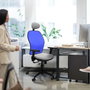 PIQUERAS Y CRESPO Silla de oficina Jorquera Naranja y Azul