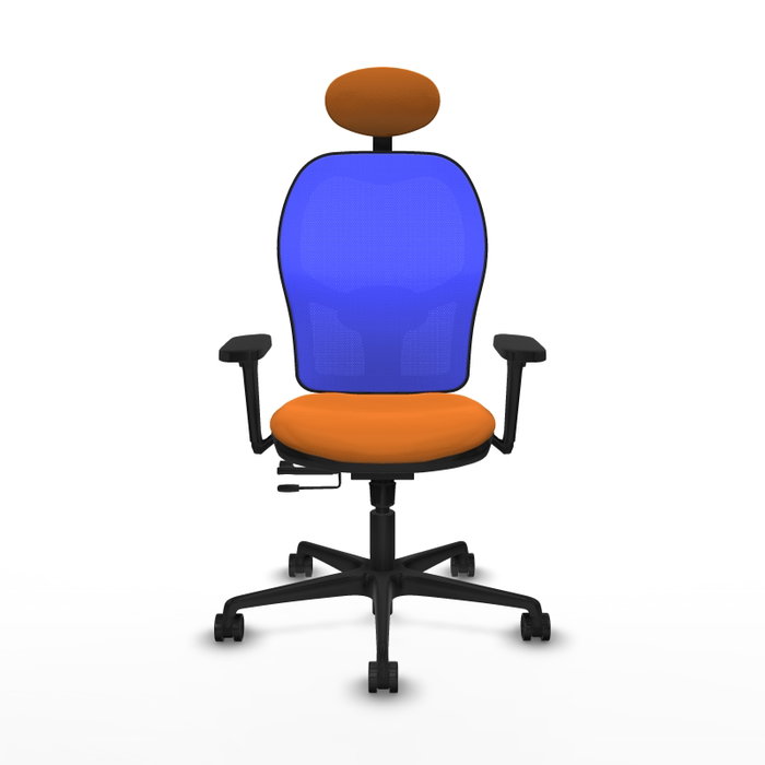 PIQUERAS Y CRESPO Silla de oficina Jorquera Naranja y Azul