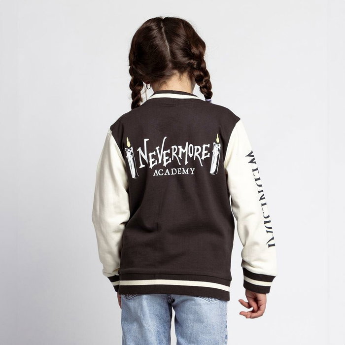 Cerdá Chaqueta Cotton Brushed Baseball Wednesday 8 Años - Dark Gray Cerdá Chaqueta Cotton Brushed Baseball Wednesday 8 Años - Dark Gray