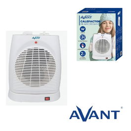 AVANT Calefactor de Aire Portátil Oscilante 2000W - Calefacción Rápida y Silenciosa para el Hogar