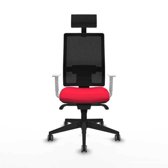 PIQUERAS Y CRESPO Silla de oficina Horna con mecanismo Sincro, Rojo y Negro PIQUERAS Y CRESPO Silla de oficina Horna con mecanismo Sincro, Rojo y Negro