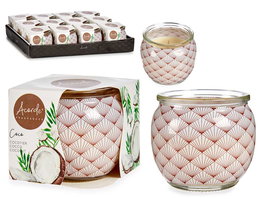 Acorde Vela Perfumada Tarro Coco 7.5x6.3x7.5 cm (Set de 12)