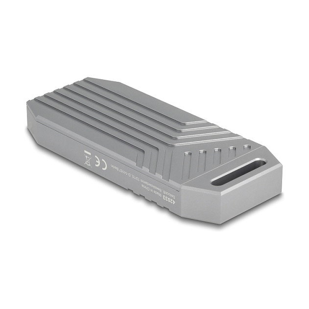 DeLOCK 42033 Carcasa externa para SSD M.2 NVMe USB4 40 Gbps Gris