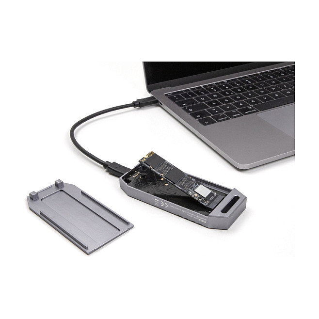DeLOCK 42033 Carcasa externa para SSD M.2 NVMe USB4 40 Gbps Gris