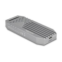 DeLOCK 42033 Carcasa externa para SSD M.2 NVMe USB4 40 Gbps Gris