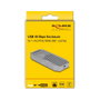 DeLOCK 42033 Carcasa externa para SSD M.2 NVMe USB4 40 Gbps Gris