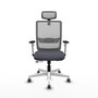 PIQUERAS Y CRESPO Silla de oficina Haches con mecanismo Sincro/Traslack Gris