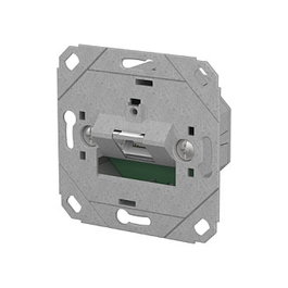 METZ CONNECT Anschlussdose E-DAT C6A IDC 1 Port UP0, Conector RJ-45, Metálico, 130D371200-I