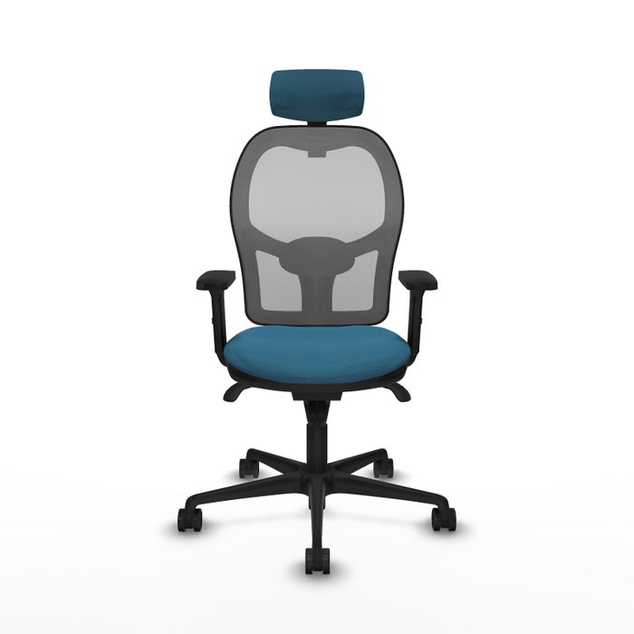 PIQUERAS Y CRESPO Silla de oficina Jorquera con mecanismo Sincro, Verde petróleo y Gris PIQUERAS Y CRESPO Silla de oficina Jorquera con mecanismo Sincro, Verde petróleo y Gris