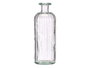 GIFTDECOR Botella Recta Rayada de Vidrio Transparente 28cm