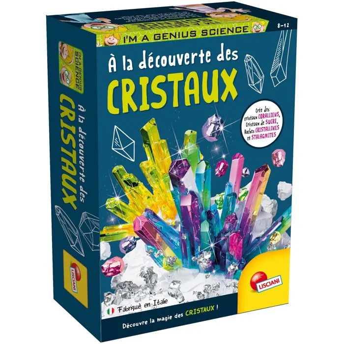 Liscianigiochi - Kit de ciencia Descubrimiento de Cristales de Bolsillo, Cristalización y Experimentos para Mayores de 8 Años - AAANS17024 Liscianigiochi - Kit de ciencia Descubrimiento de Cristales de Bolsillo, Cristalización y Experimentos para Mayores de 8 Años - AAANS17024