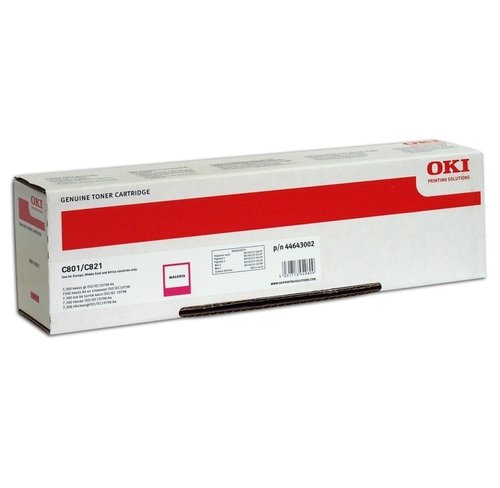 OKI Tóner Magenta 44633002 para C801/C821
