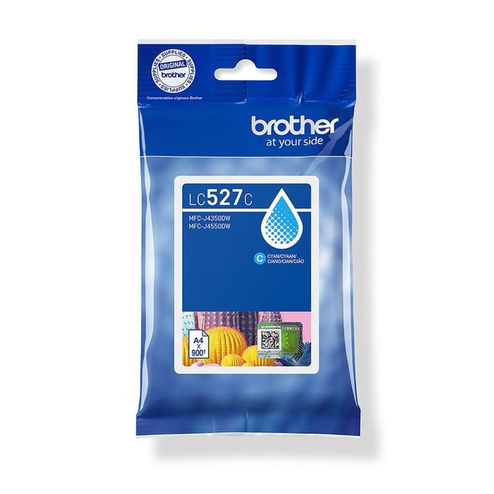 Brother LC527C Cartucho de Tinta Cian Original, Tinta Pigmentada, Rendimiento Hasta 900 Páginas, Compatible con Impresoras Brother LC527 Brother LC527C Cartucho de Tinta Cian Original, Tinta Pigmentada, Rendimiento Hasta 900 Páginas, Compatible con Impresoras Brother LC527