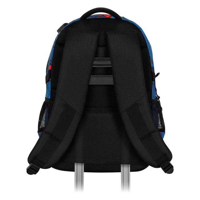 Disney Los Descendientes Mochila Running PLUS Multicolor Gran Capacidad 32L Material Ripstop Puertos USB y Panel Trasero