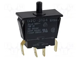 Aratas Interruptor de puerta D2D DPST-NO 16A/250VAC negro
