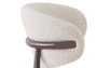 DKD Home Decor Silla Metal Poliester Simil Madera Crudo