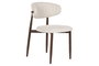 DKD Home Decor Silla Metal Poliester Simil Madera Crudo