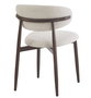 DKD Home Decor Silla Metal Poliester Simil Madera Crudo