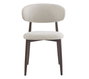 DKD Home Decor Silla Metal Poliester Simil Madera Crudo