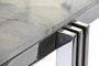 DKD Home Decor Mesa Comedor Moderno Plateado Blanco Acero Cristal 180 x 90 x 76 cm