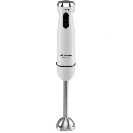 Orbegozo BT 2690 Batidora de mano 1000W, Motor DC, Brazo y hoja acero inoxidable, Función Turbo, Selector velocidad, Vaso, Picador, Batidor