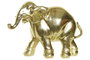 DKD Home Decor Figura de Elefante Dorado en Resina
