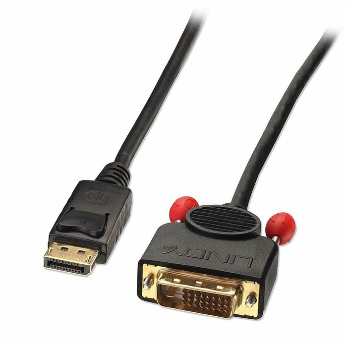 Lindy 41492 Adaptador de Cable DisplayPort a DVI-D, 3 m, Negro