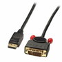 Lindy 41492 Adaptador de Cable DisplayPort a DVI-D, 3 m, Negro