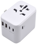 Ewent EW1470 Adaptador de Viaje Universal Blanco con 5 Puertos de Carga