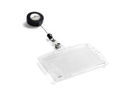 Identificador Durable Con Cordon Extensible Para Dos Tarjetas Paquete De 10