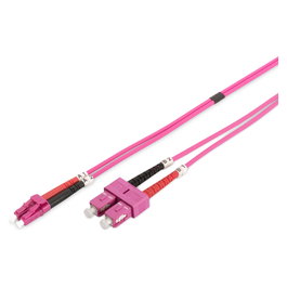 Digitus Cable de conexión de fibra óptica OM4 multimodo LC a SC 10 m