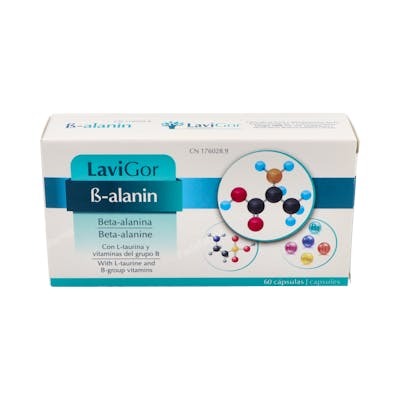 LAVIGOR Beta-Alanina 60 Cápsulas - Suplemento para Disminuir la Fatiga con Taurina y Vitaminas B LAVIGOR Beta-Alanina 60 Cápsulas - Suplemento para Disminuir la Fatiga con Taurina y Vitaminas B