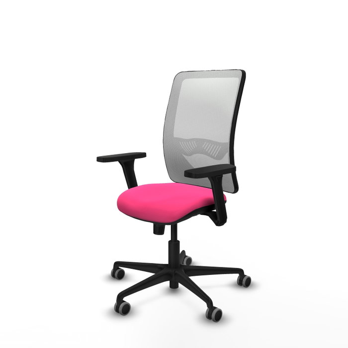 PIQUERAS Y CRESPO Silla de oficina Zulema Rosa y Blanco