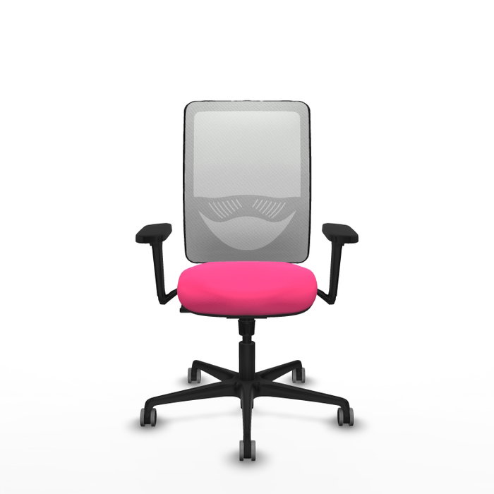PIQUERAS Y CRESPO Silla de oficina Zulema Rosa y Blanco