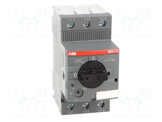 ABB MS132-1.6 Interruptor motorizado 0,55kW 208÷690VAC ABB MS132-1.6 Interruptor motorizado 0,55kW 208÷690VAC