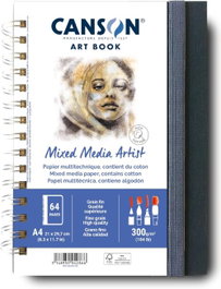 CANSON - GUARRO Cuaderno Mix Media Artist 21x29,7cm 28h 300g grano fino