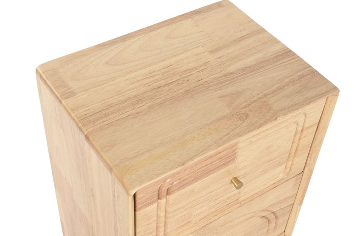 DKD Home Decor Cajonera Natural qingyue Scandi 30 x 78 x 40 cm Madera de Hevea