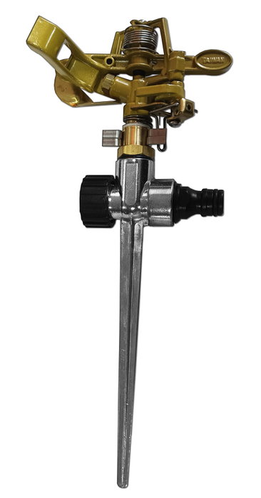 Aspersor sectorial de latón con pincho metálico Aspersor sectorial de latón con pincho metálico