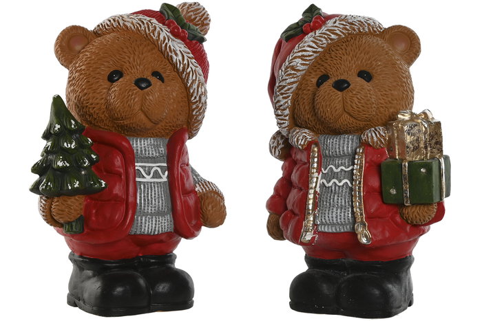 DKD Home Decor Figura LED Magnesia Oso Surtido de 2 Unidades DKD Home Decor Figura LED Magnesia Oso Surtido de 2 Unidades