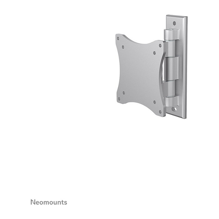 Neomounts FPMA-W810 Soporte de Pared con Movimiento Completo para Monitor/TV LCD/LED de 10 a 27 Pulgadas (25-68 cm), VESA 75/100, Inclinación y Giro, Plata