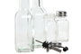 DKD Home Decor Aceitera Vinagrera Set de 4 Transparente Cristal Metal 6x23x22.5cm 300ml