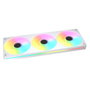 Cougar CF-UN360RW-RGB Unity360 Kit 3 Ventiladores 360mm ARGB PWM Reverso, 12 cm, Blanco