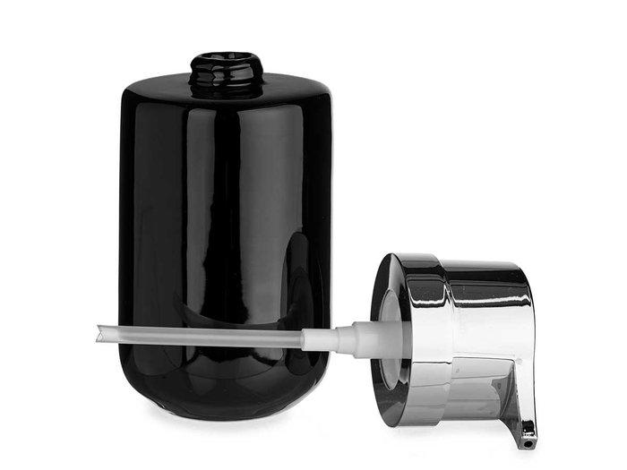 Berilo Dosificador Jabón Cerámica Negro 7x14.5x8.5cm (Set de 12) Berilo Dosificador Jabón Cerámica Negro 7x14.5x8.5cm (Set de 12)