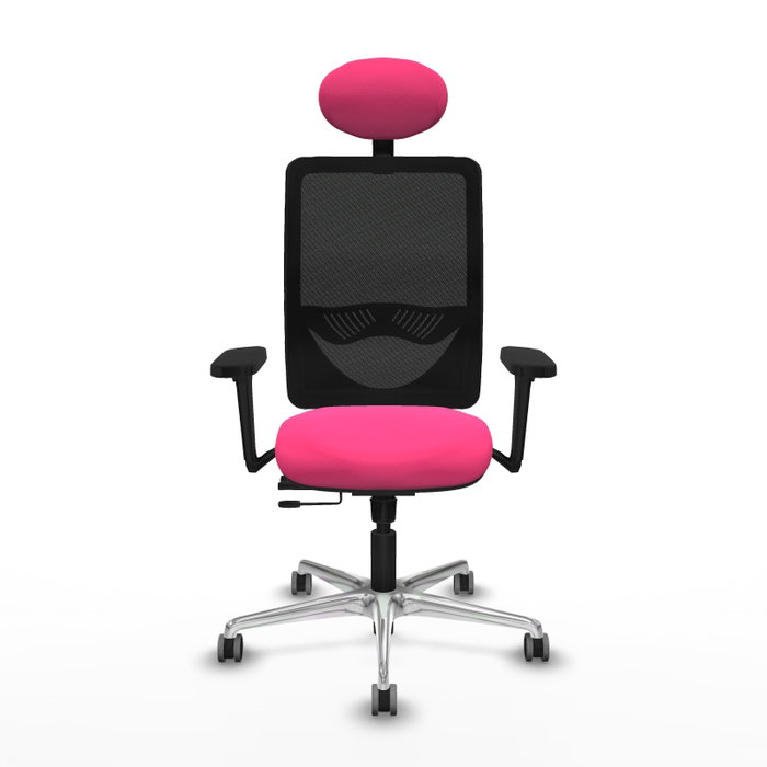 PIQUERAS Y CRESPO Silla de oficina Zulema Rosa con mecanismo Sincro/Traslack PIQUERAS Y CRESPO Silla de oficina Zulema Rosa con mecanismo Sincro/Traslack