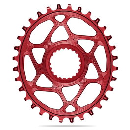 Absolute Black Premium Plato Ovalado Direct Mount 32T Rojo Anodizado Compatible Shimano 12V XTR M9100 XT M8100 SLX M7100 Deore M6100